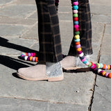 Olivia Glitter & Suede Chelsea Boots