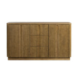 Potomac 3 Drawer 2 Doors Wood Sideboard with Adjustable Shelf Storage Cabinet