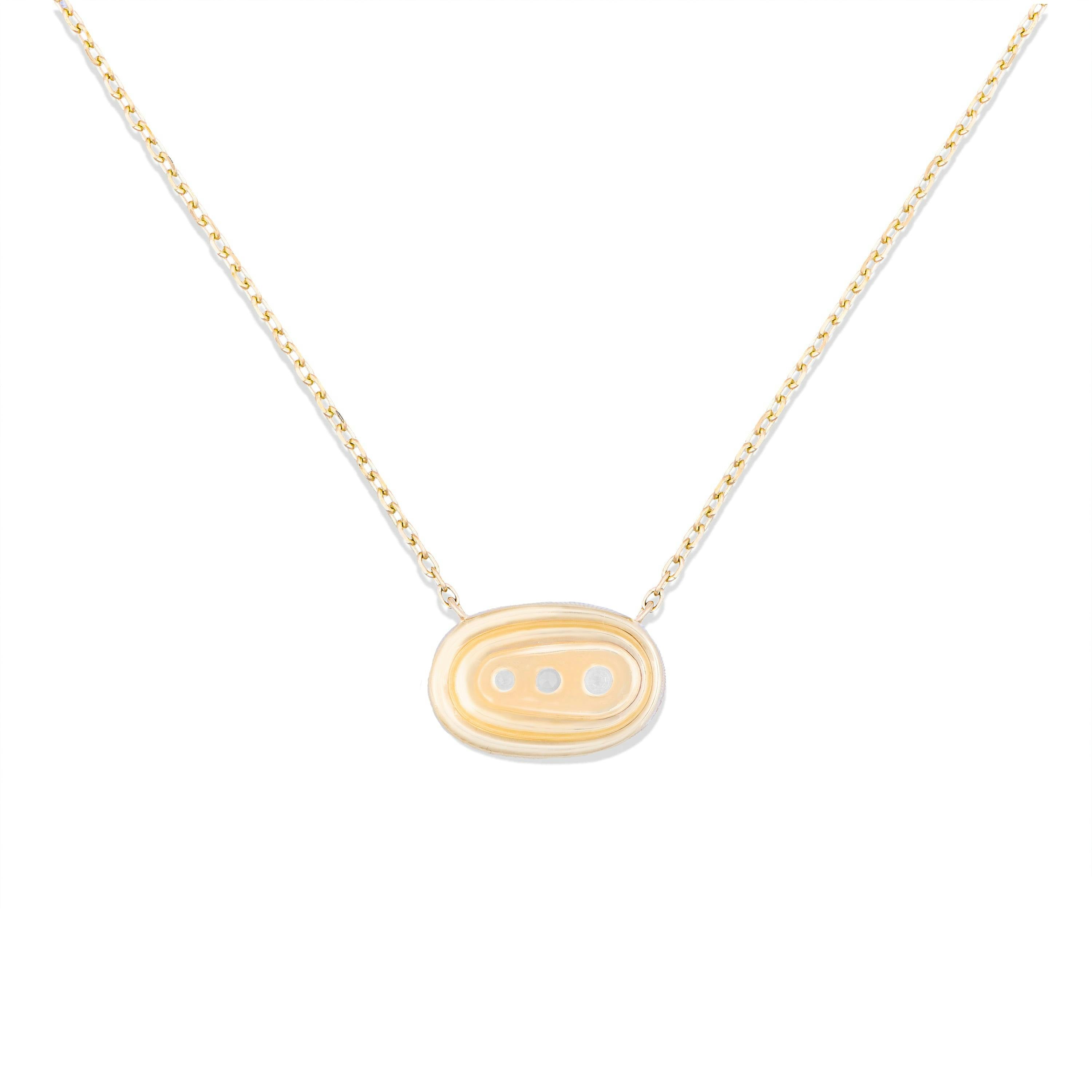 Found Small Nest Pendant Necklace - Diamond