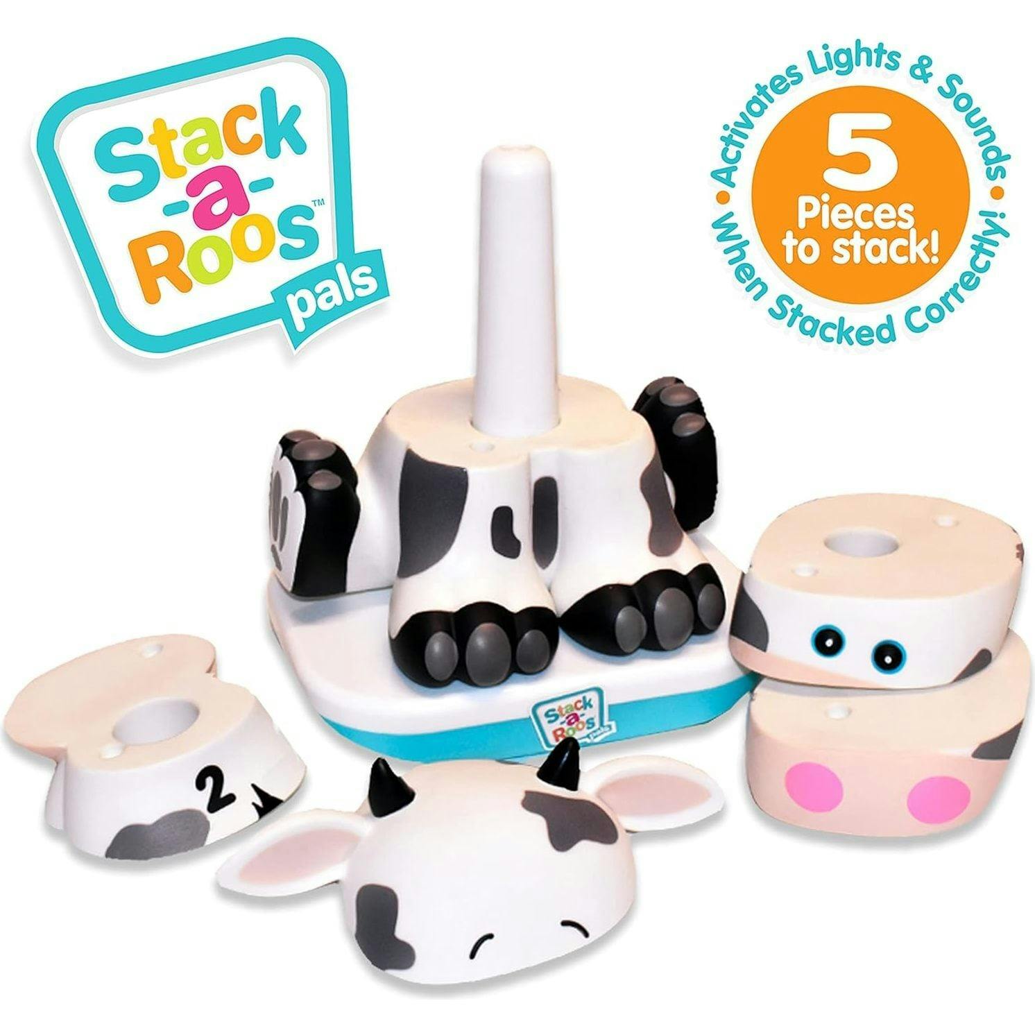 Stack-a-Roos Pals Nesting Stacking Baby Toy w/ Lights & Sounds: Baby