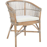 Olivia Rattan Accent Chair with Cushion