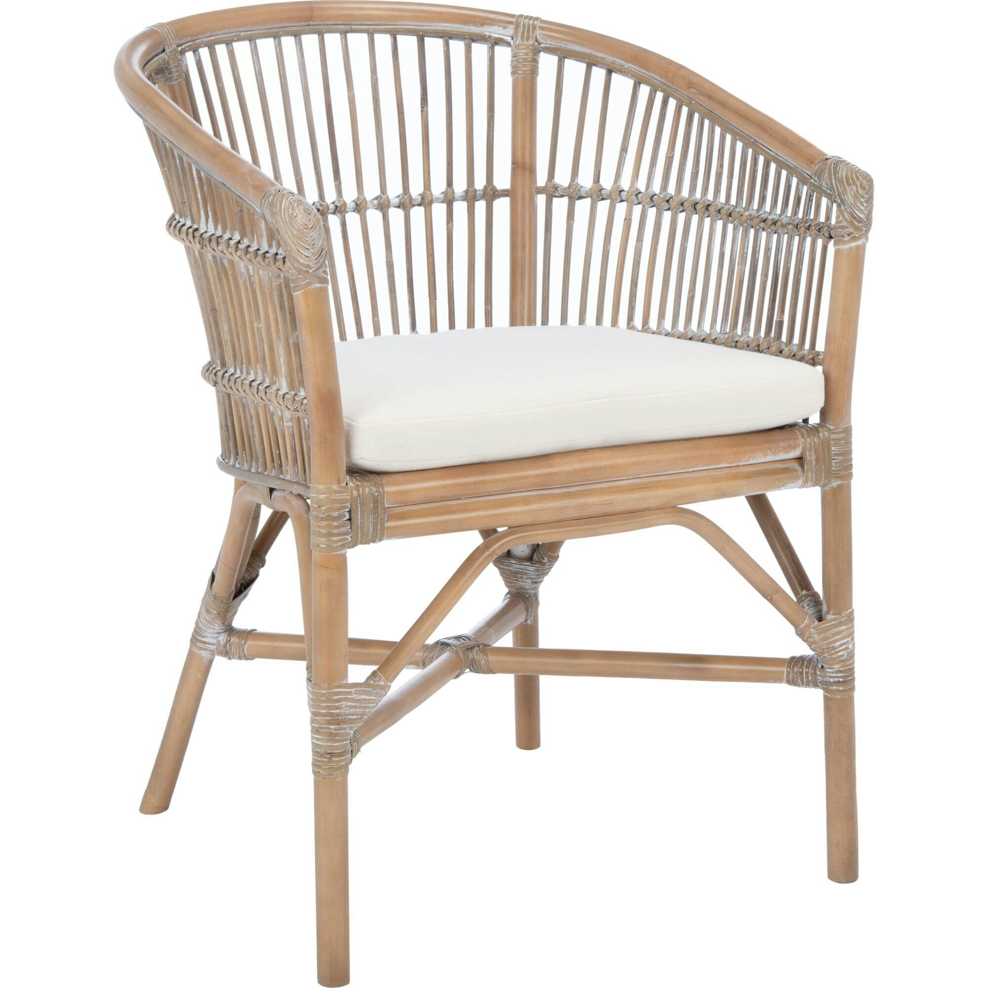 Olivia Rattan Accent Chair with Cushion