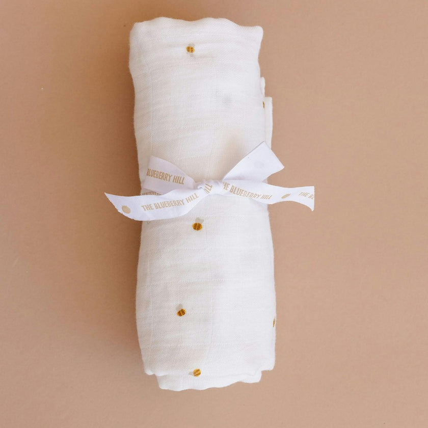 Bee Swaddle and Lovey Set, Bee