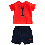 Splatter Logo T-shirt and Shorts Set