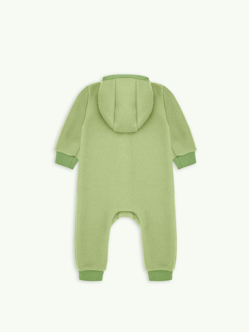 children's merino wool overall - green pea
