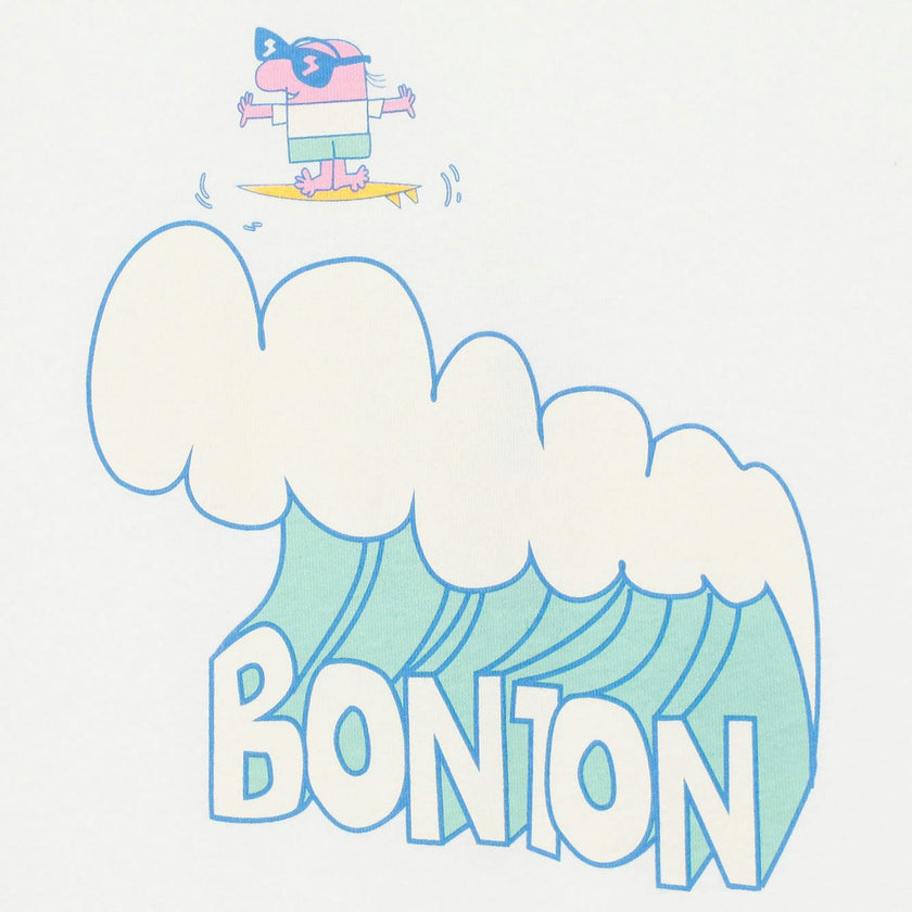 BONTON Livo Wave T-Shirt - Ecru Bonton