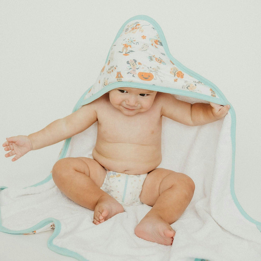 Premium Baby Knit Hooded Towel - Mickey Mouse's Boo Bash