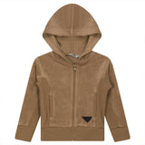 Velour Hoody Cardigan