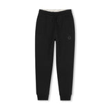 Black Logo Patch Sweatpants