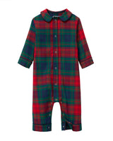 Baby's Brushed Twill Cambridge Romper in St. James Tartan
