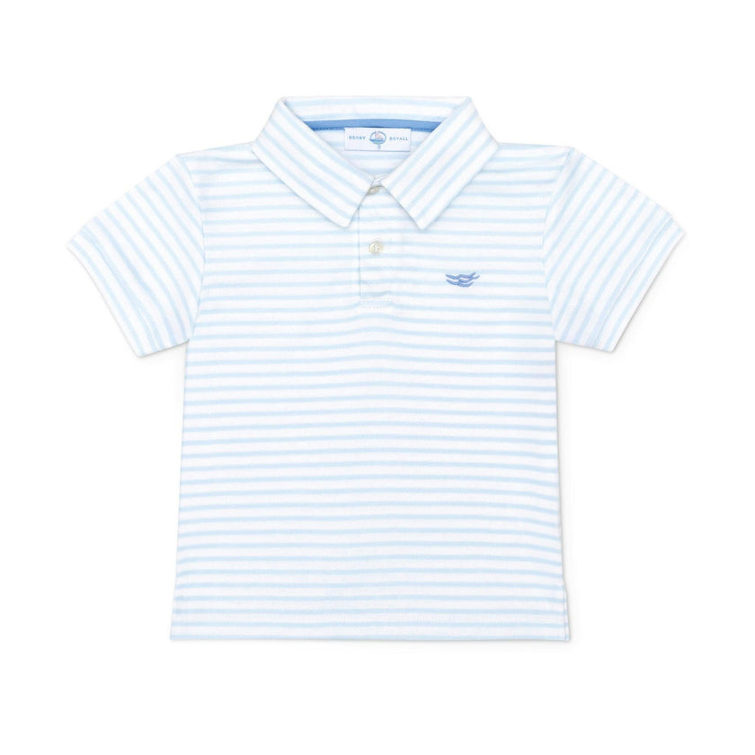 Carter Polo in Bailey's Bay Blue Stripe