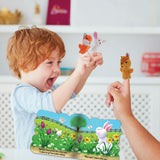 First Library: Four Seasons W/ 4 Die-Cut Board Books & Finger Puppets