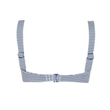 women's harbor stripe knot bikini top