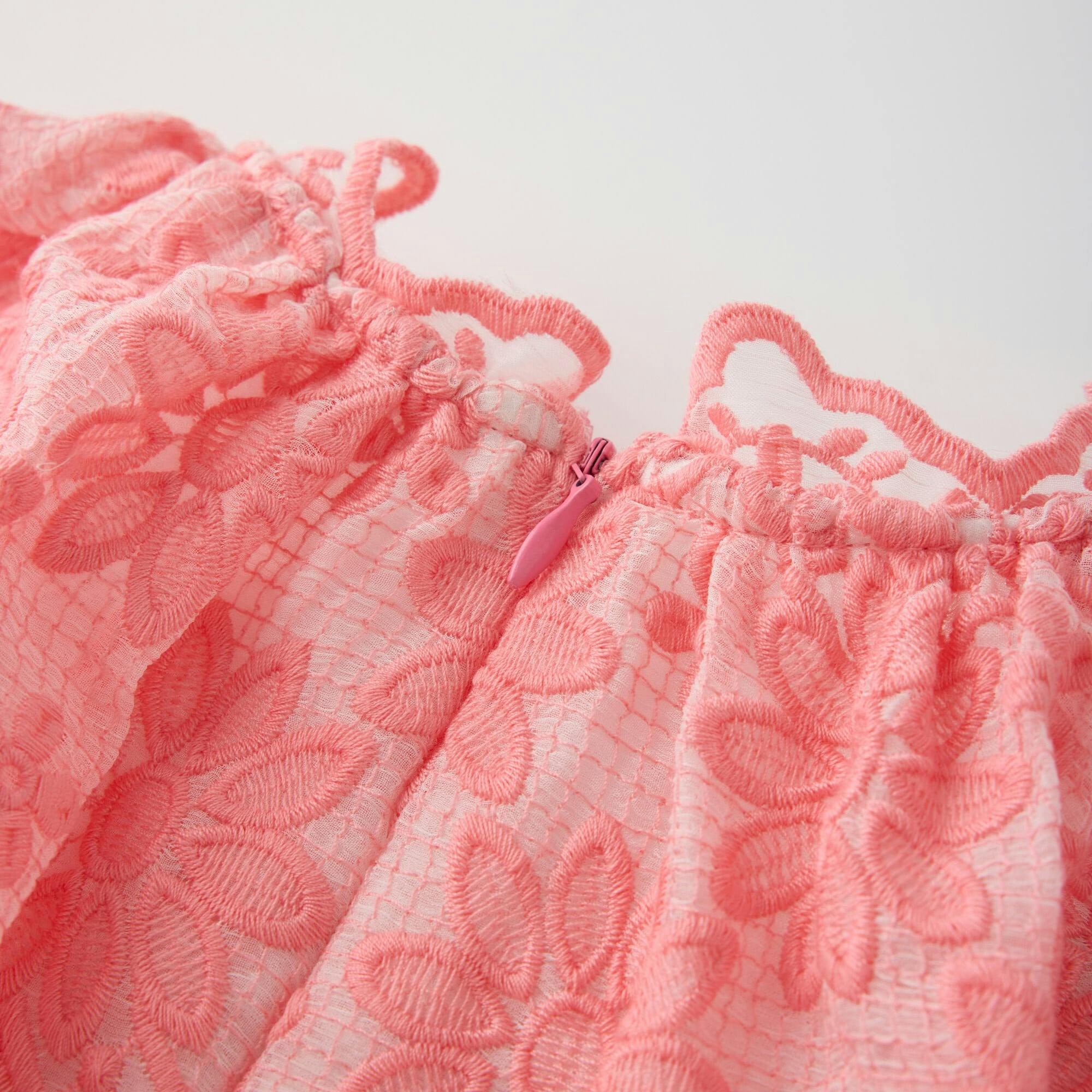Kaia Lace Embroidered Mini Dress