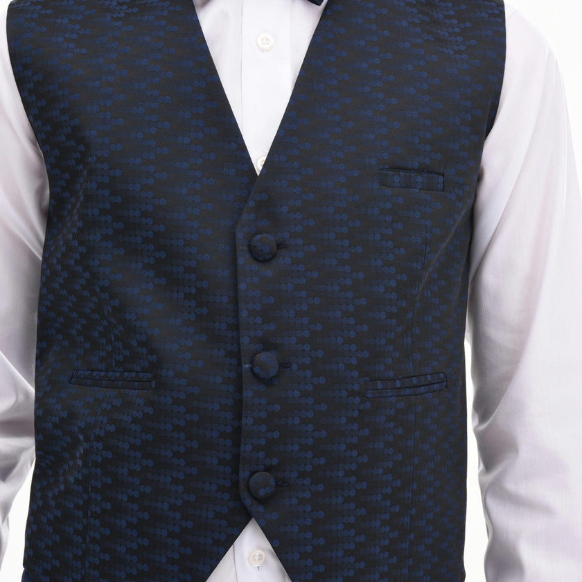 Blue Ezio Vest Outfit Set
