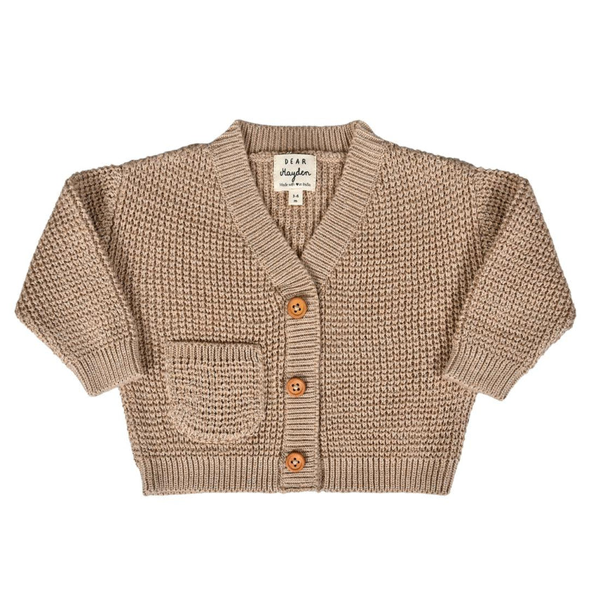 Wren Cardigan Sand Dollar, Brown