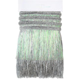 Silver Iridescent Tinsel Fringe Garland