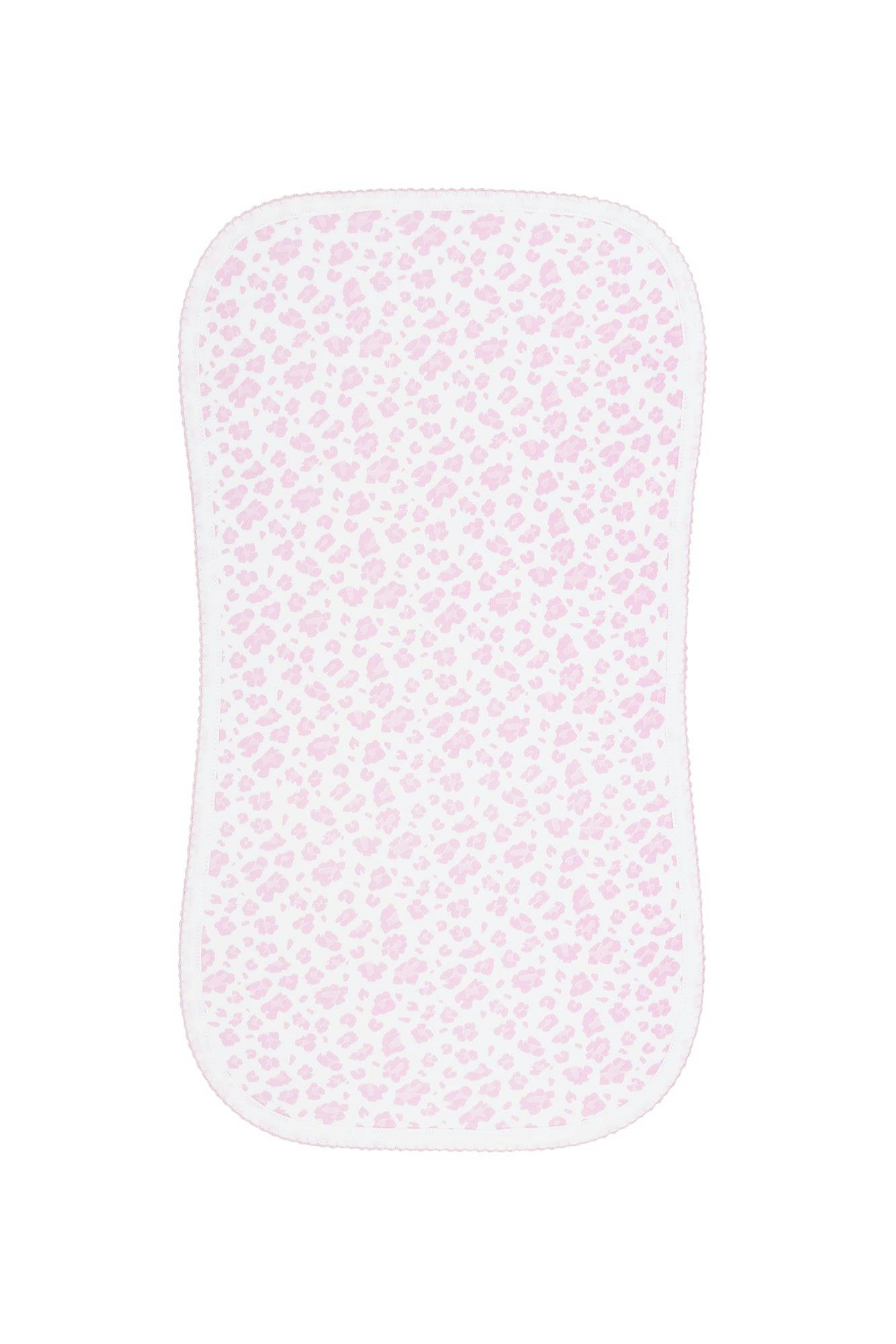 Pink Cheetah Print Burp Cloth