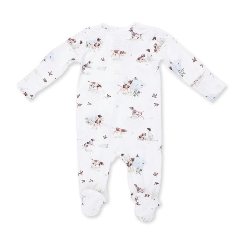Pointer Pups and Duck Buddies - 2 Way Zipper Footie