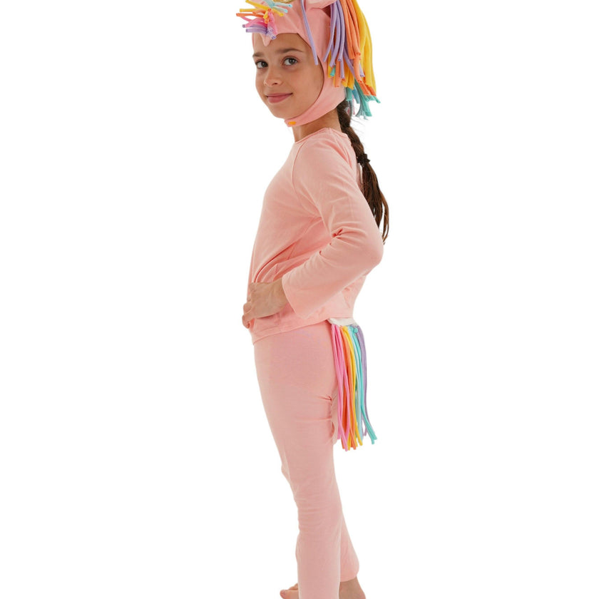 Sunrise Peach Unicorn Pajama Costume
