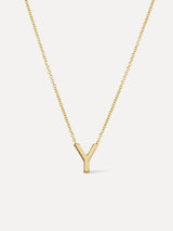 Gold Initial Necklace - Letter Necklace