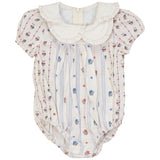 Floral Printed Stripped Bubble