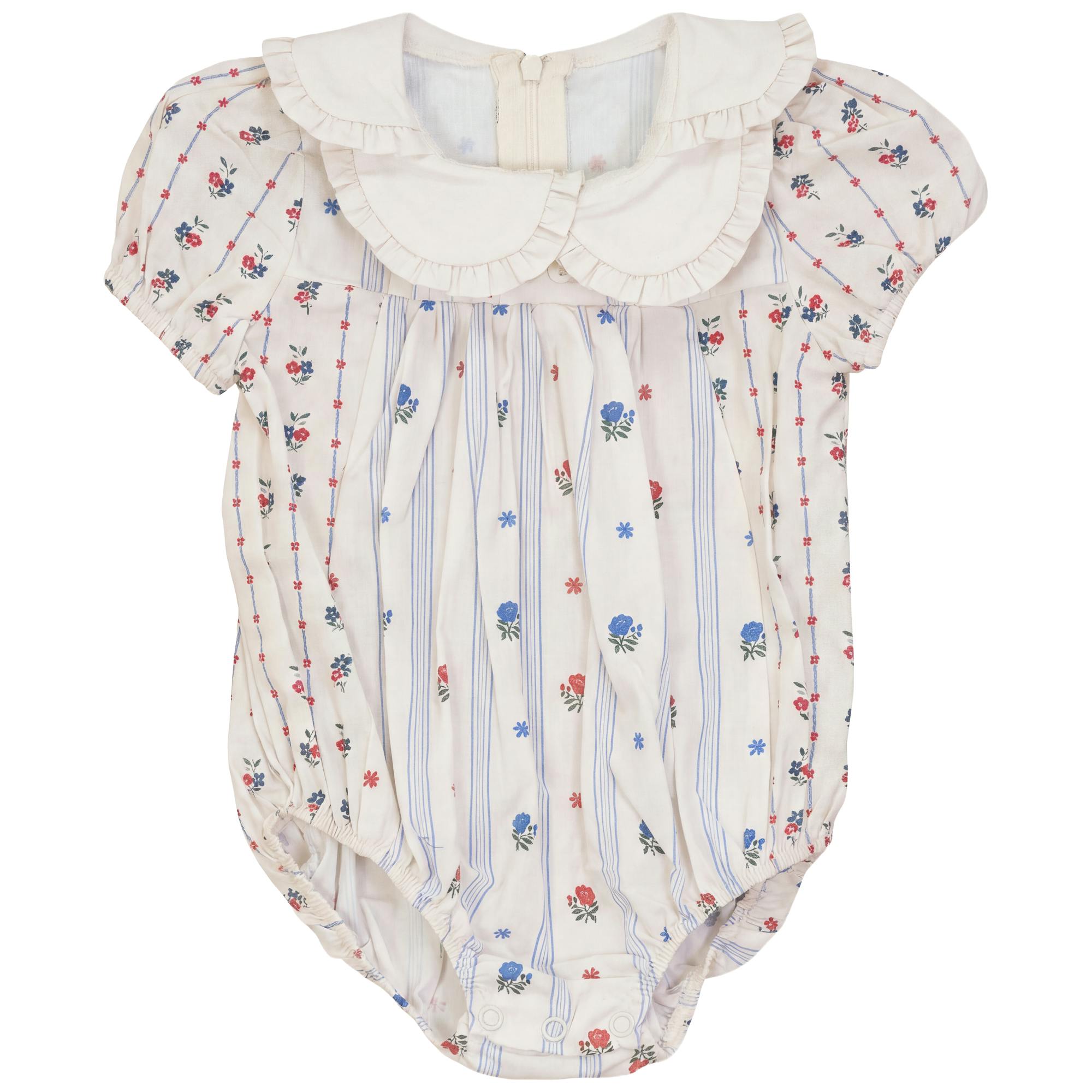 Floral Printed Stripped Bubble