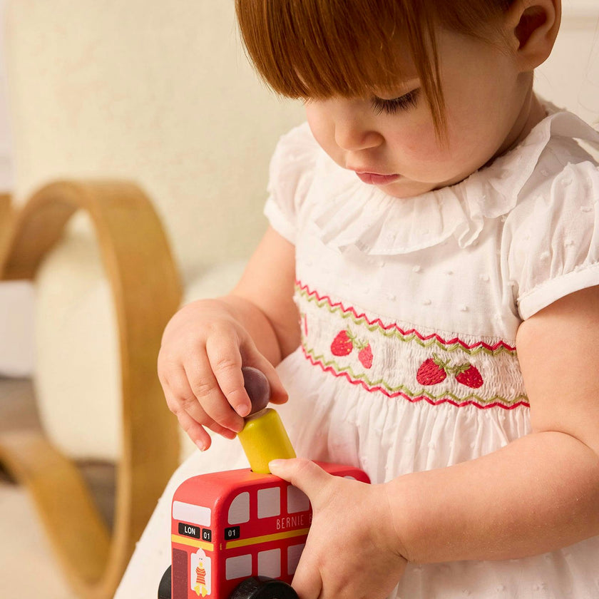 Baby Strawberry Smocked Dress