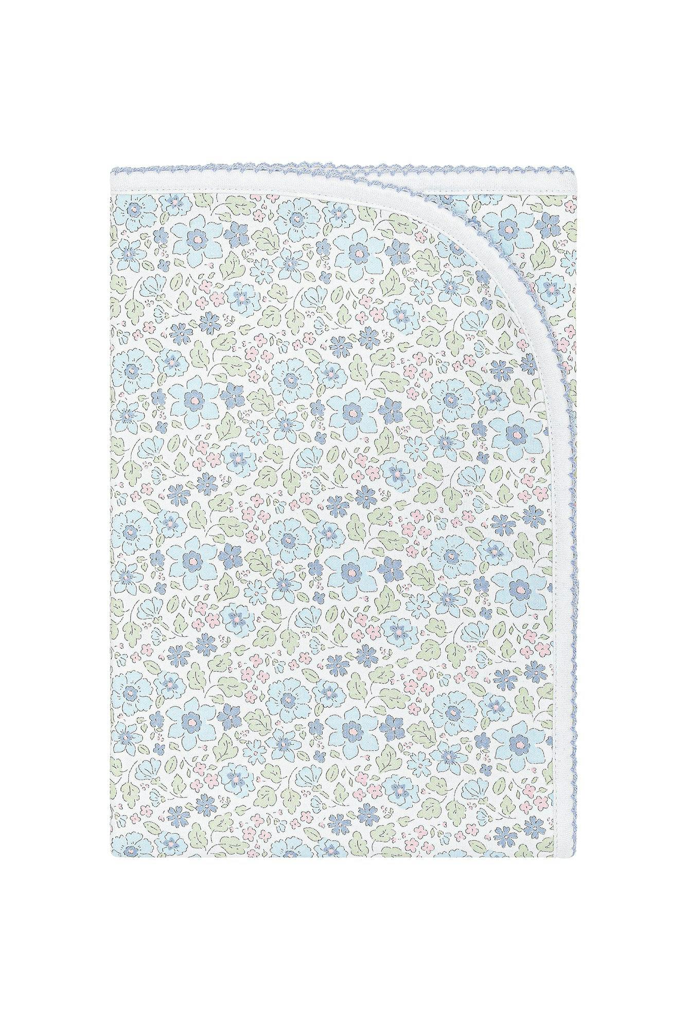 Blue Meadow Receiving Blanket