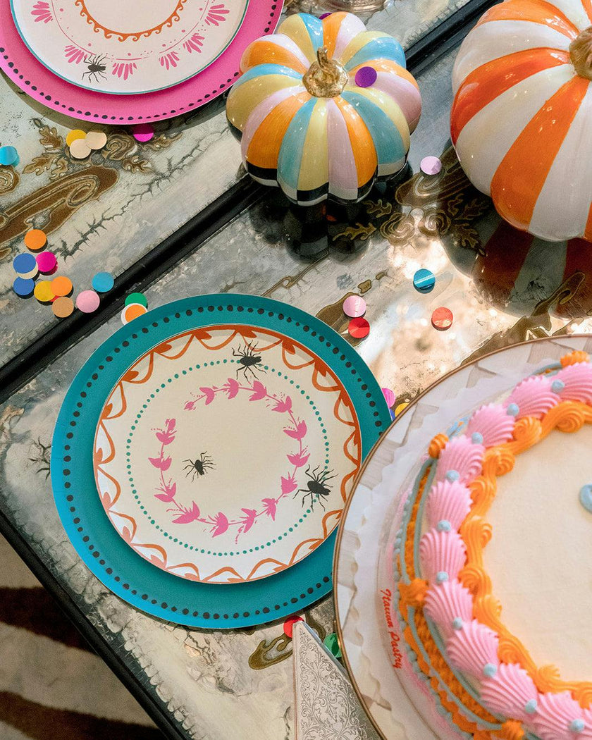 Bewitched Appetizer Plate Set - Teal