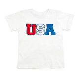USA Multi Patch Short Sleeve T-Shirt - White