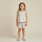 Organic Tie Up Top & Shorts Set - Lavender