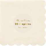 Cream Napkins
