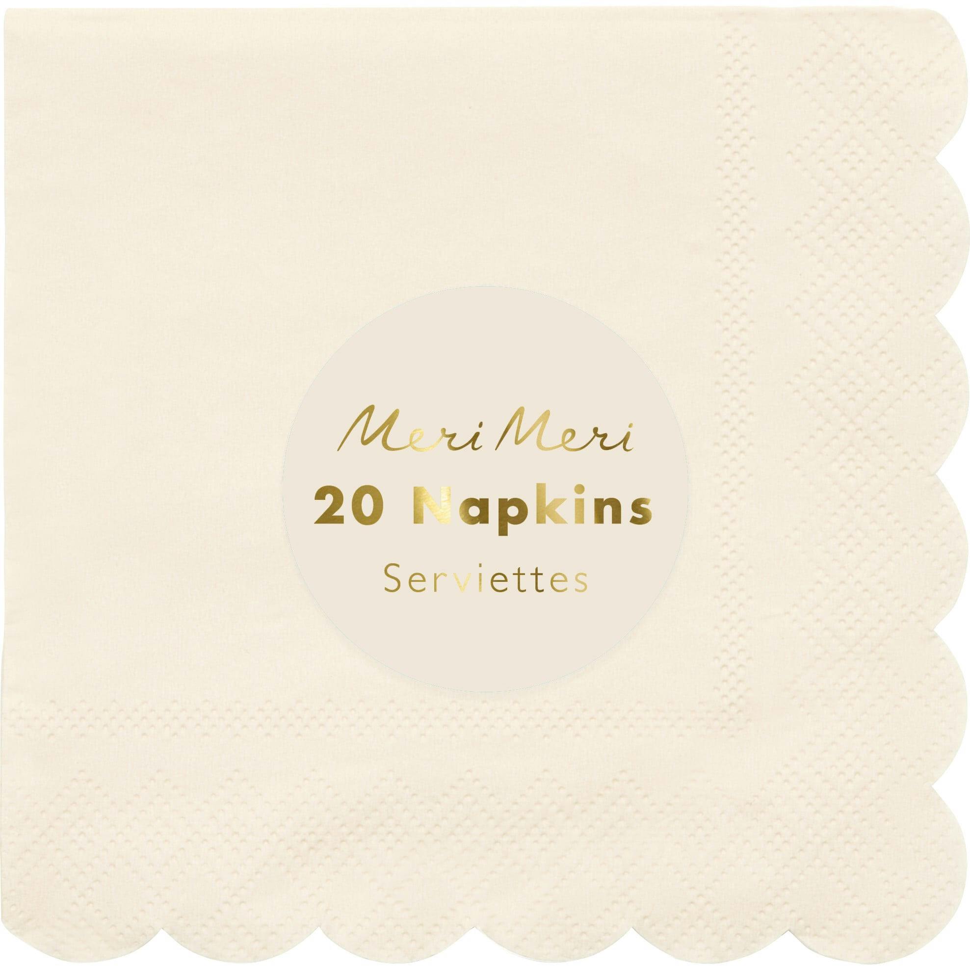 Cream Napkins