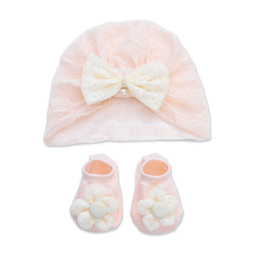 Bow & Bloom Baby Hat Gift Set