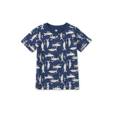 Printed Tee, Blockprint Sardines