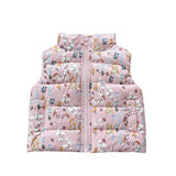 Puffer Vest Winter Floral
