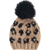 Cheetah Hat - Latte/Black