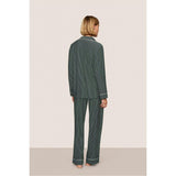 Gisele Printed TENCEL Modal Long PJ Set, Green