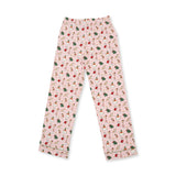 Christmas Dogs Pink - Adult Long Sleeve Coat Style and Pant with Pockets