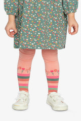 Tights Very Pale Pink And Green