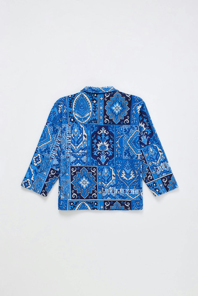 CARPET CORDUROY SHIRT BLUE