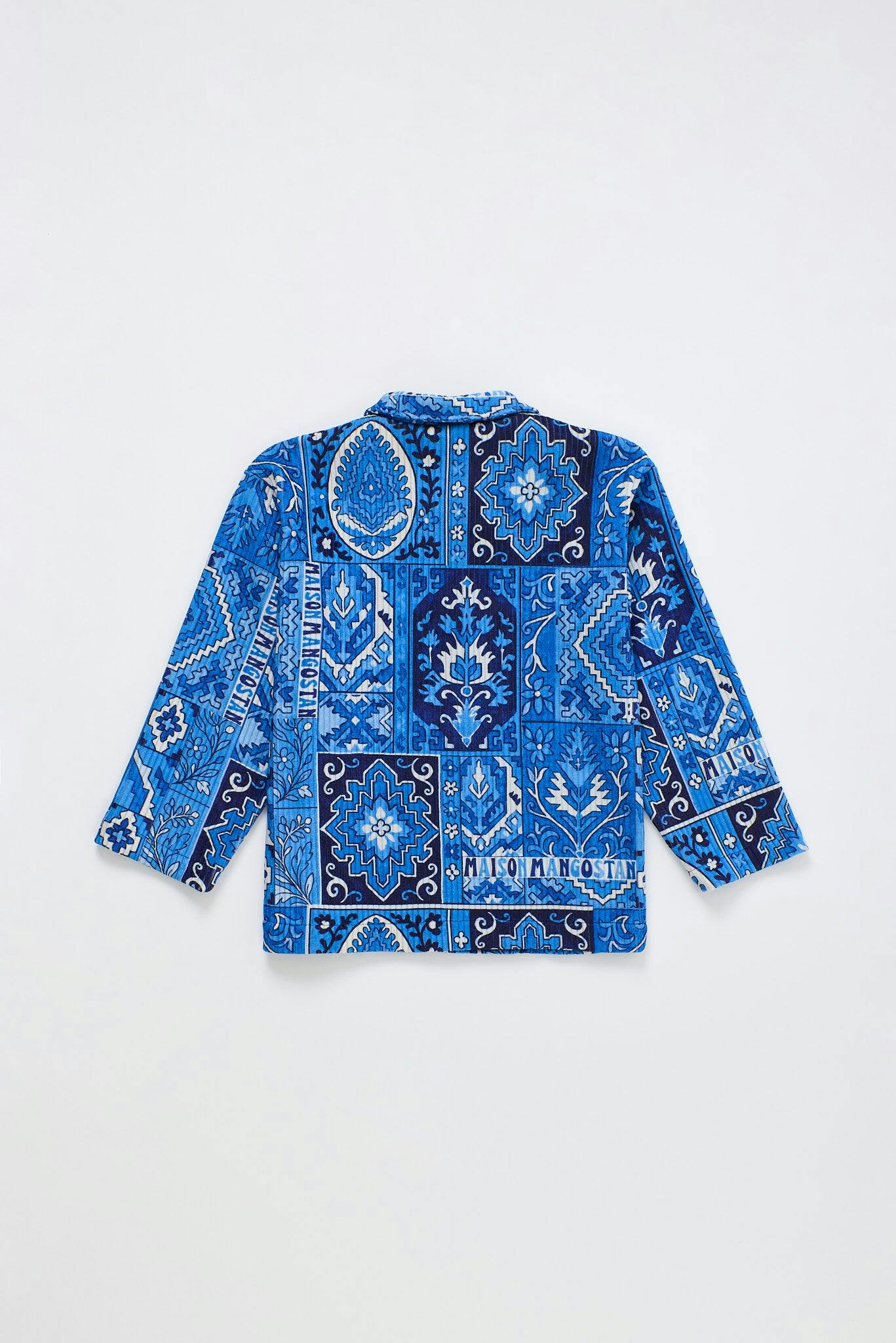 CARPET CORDUROY SHIRT BLUE