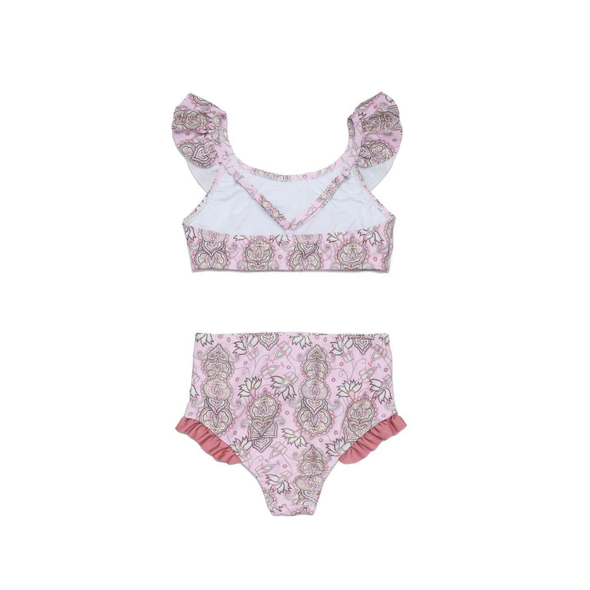 Ruffle Neckline Bikini