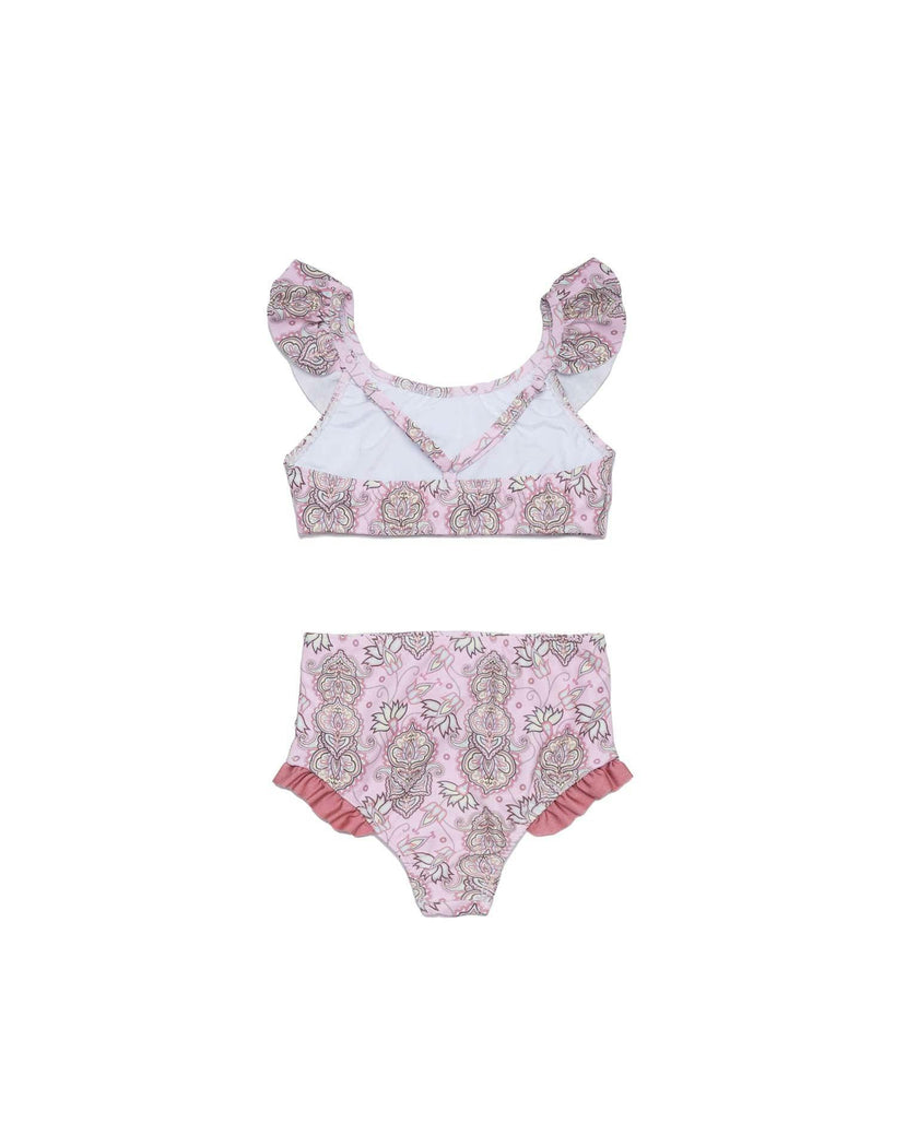 Ruffle Neckline Bikini