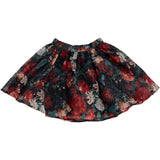 Mini Vanessa Skirt in Midnight Roses