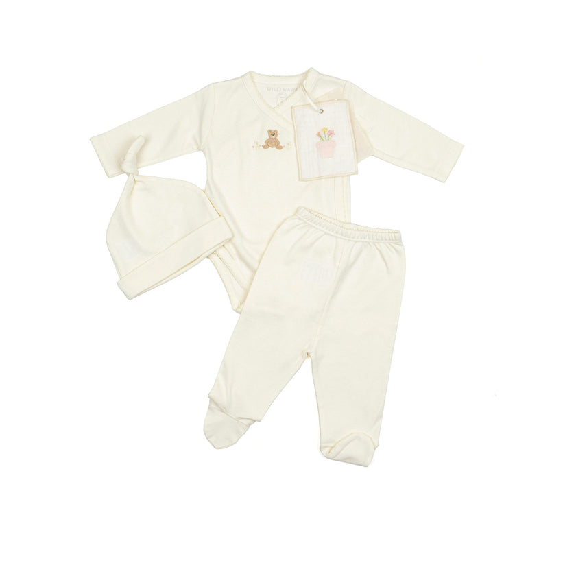Embroidered Three Piece Set