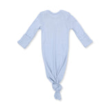 Solid Sheer Blue Rib - Knotted Gown and Knotted Hat