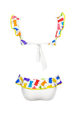 Mini Ruffle Shoulders & Waist Two-Piece Bikini