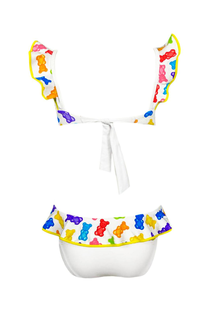 Mini Ruffle Shoulders & Waist Two-Piece Bikini